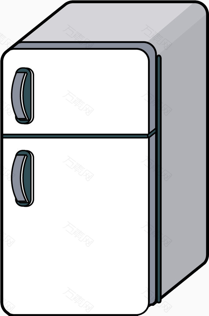 卡通冰箱png元素素材图片下载-万素网