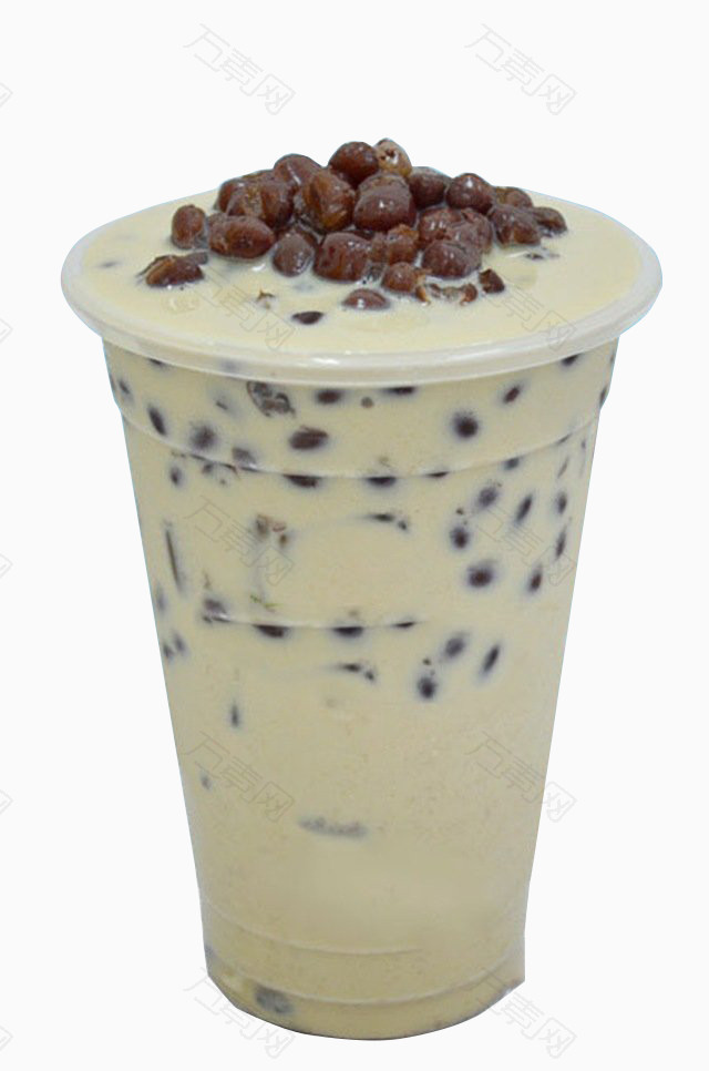 红豆奶茶图片素材