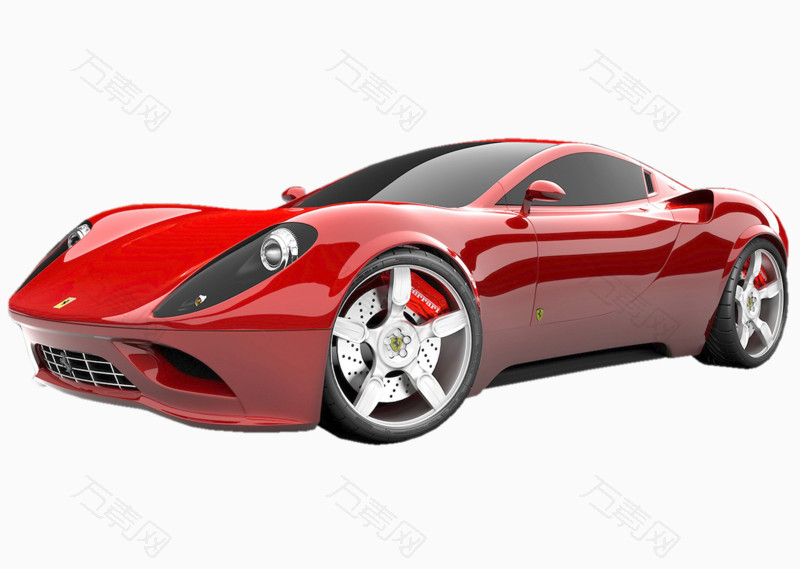 红色跑车素材免抠元素图片 元素素材 万素网