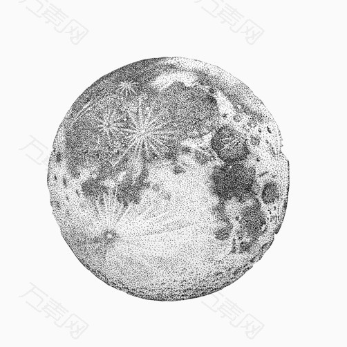 月球表面绘画图片图片