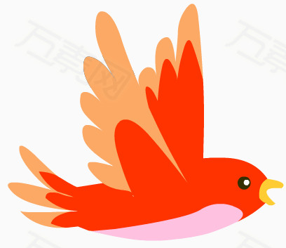 万素网 素材分类 卡通小鸟 8007                           提示