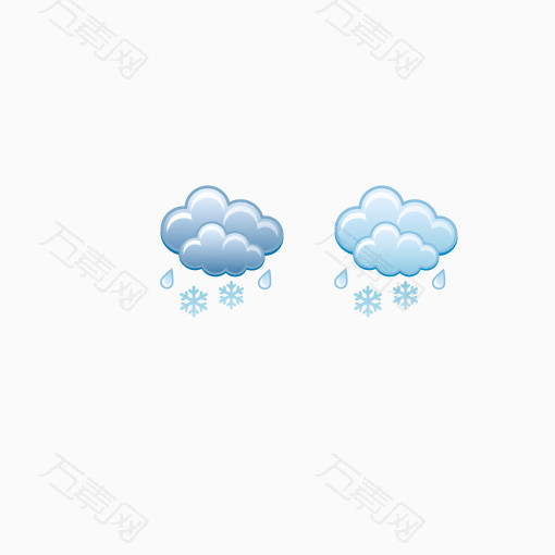 天气符号雨加雪