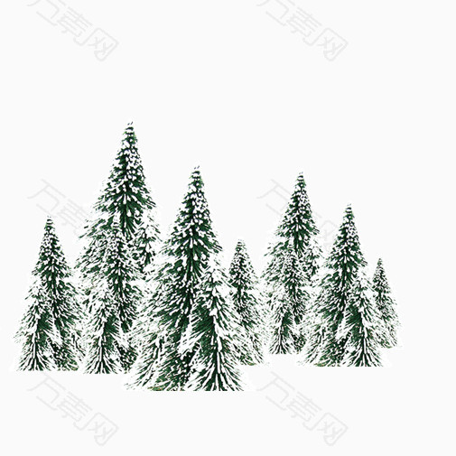 雪树下雪png元素素材图片下载 万素网