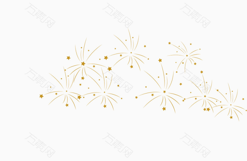 唯美精美烟花星烟花装饰