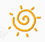 手绘太阳