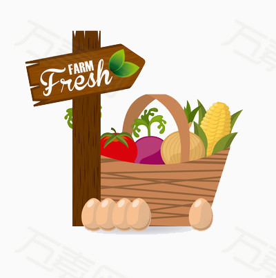 新鲜农场食物图片免费下载_卡通手绘_万素网