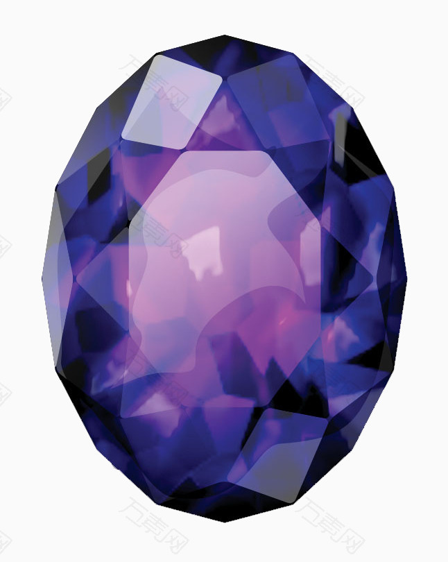 紫色水晶宝石免抠元素图片