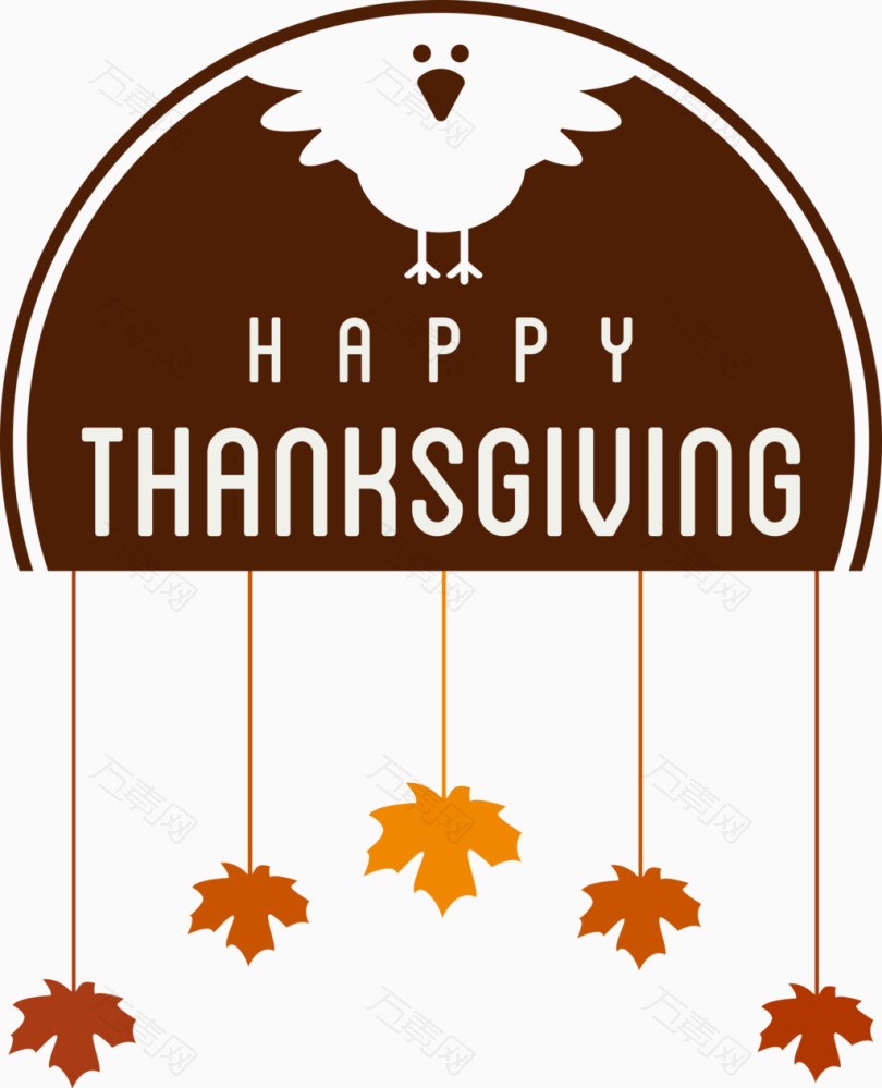 感恩节树叶素材