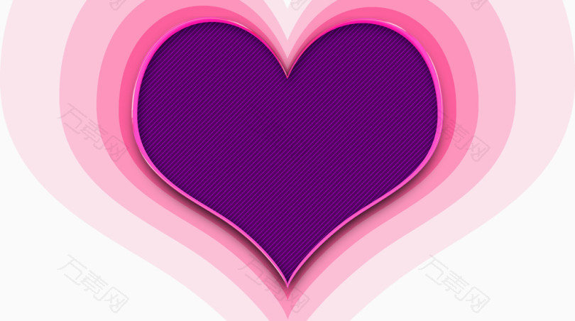 紫红色唯美爱心背景免费素材下载