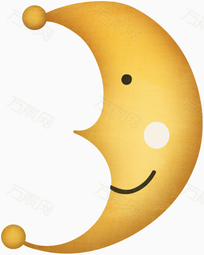 卡通月亮贴图