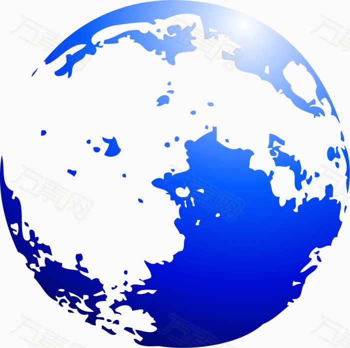 矢量蓝色地球