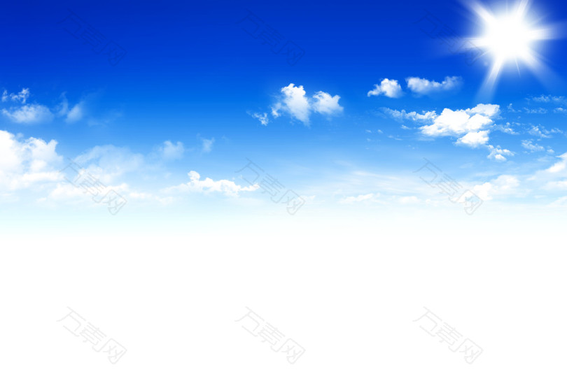天空背景白云阳光