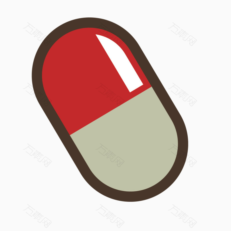 彩色抗生素胶囊