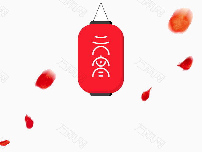 红色元宵灯笼