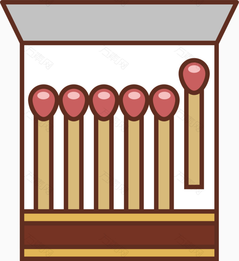 火柴盒png矢量素材