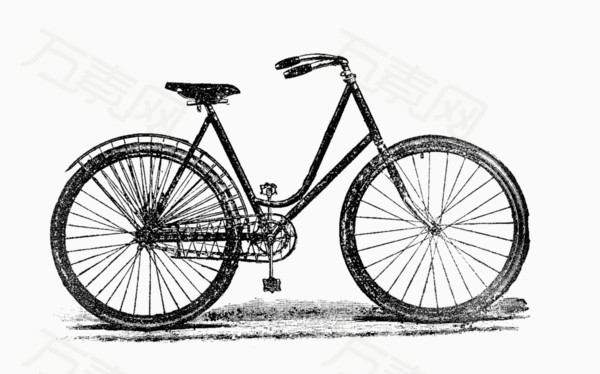 黑白自行车