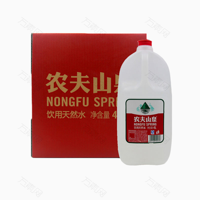 农夫山泉红色包装矿泉水