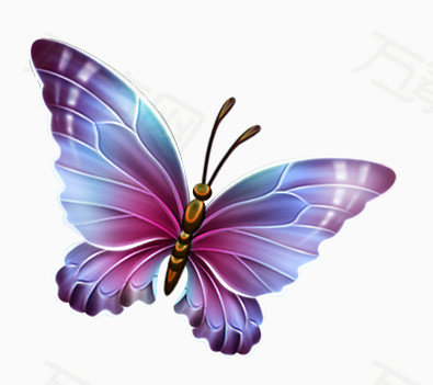 剪影 梦幻 蝴蝶png 彩色蝴蝶 花蝴蝶