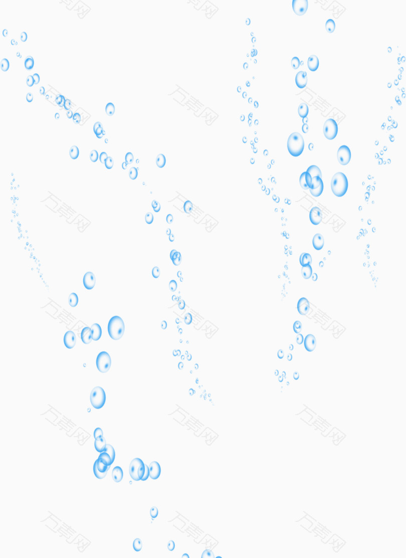 蓝色气泡水泡