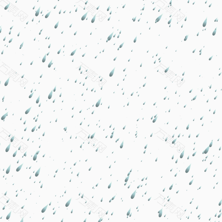 蓝色水滴雨水