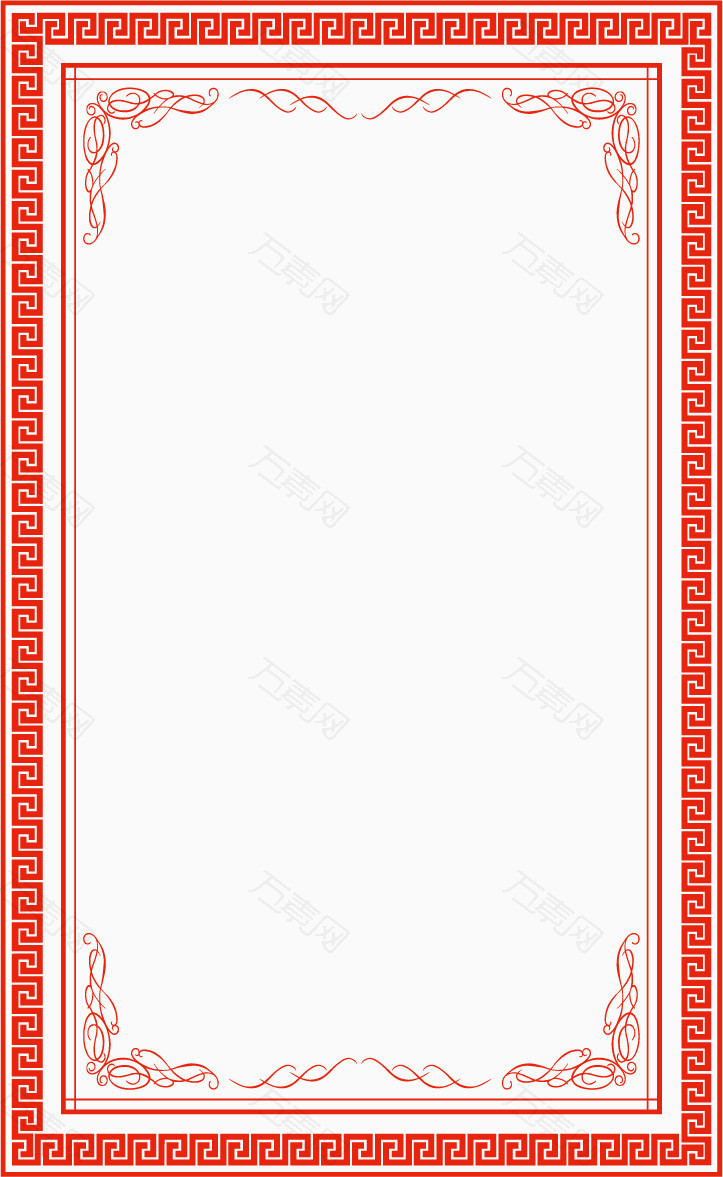 古典边框线框图