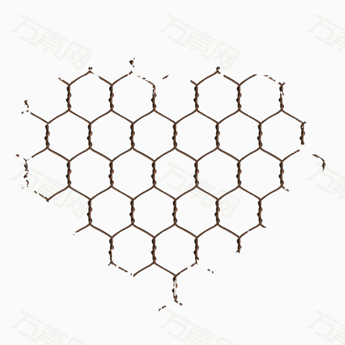 心型六边形网格