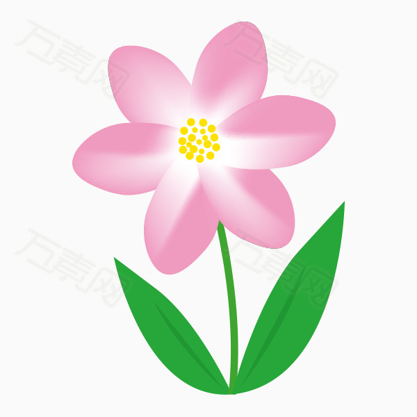 卡通手绘花卉植物  12276 万素网提供卡通手绘花卉植物 png设计素材
