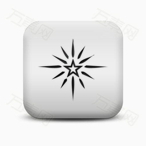 磨砂白广场图标自然奇迹明星sc自然奇观图片免费下载_图标元素_万素网
