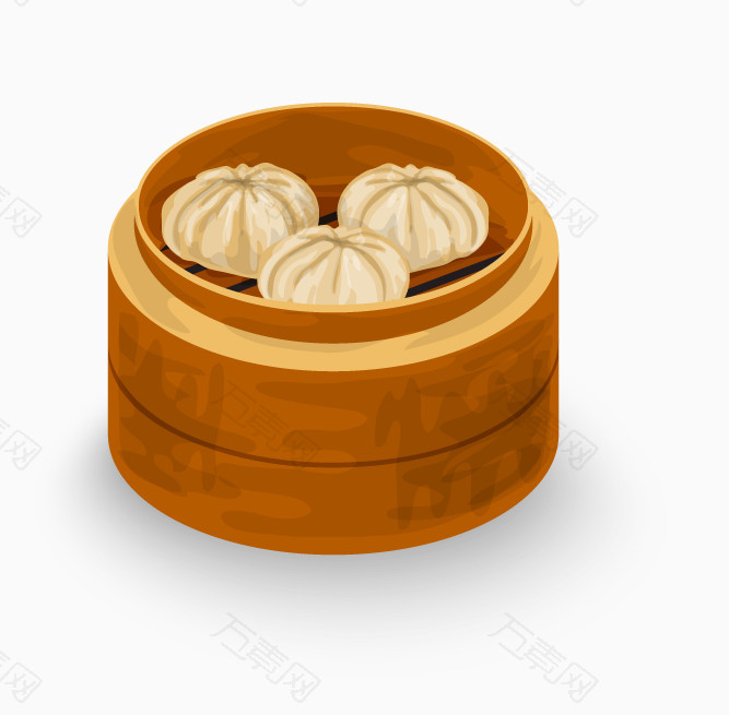 卡通矢量包子