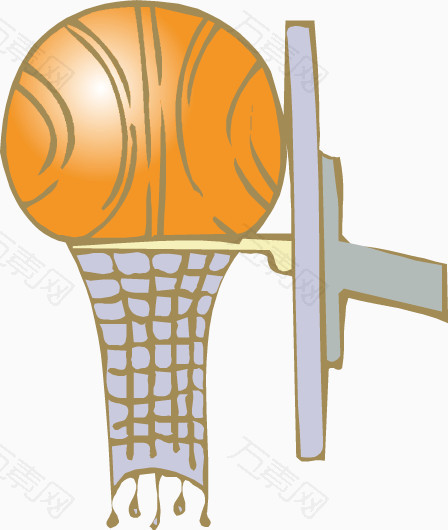 篮球架图画图片