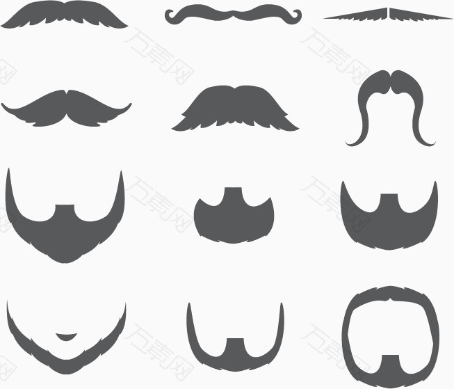 矢量图胡子