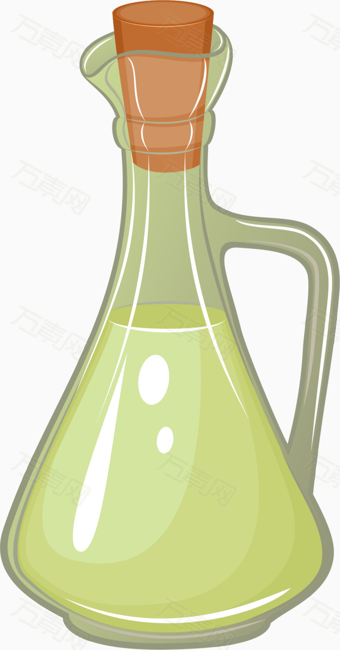 矢量手绘橄榄油