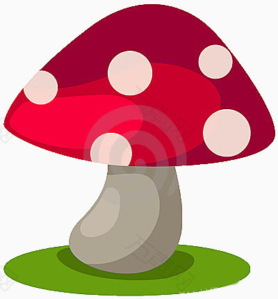 蘑菇可爱卡通彩色