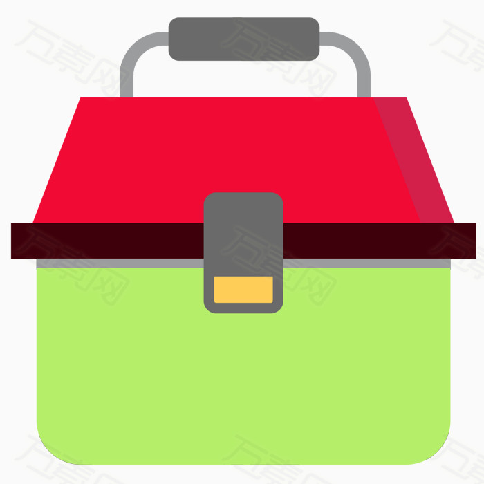 矢量卡通工具箱子