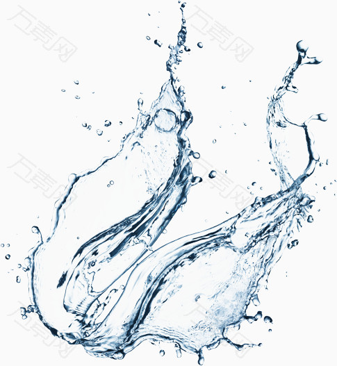 迸溅水花