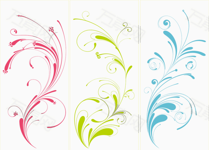 彩色花纹图片免费下载_装饰元素_万素网