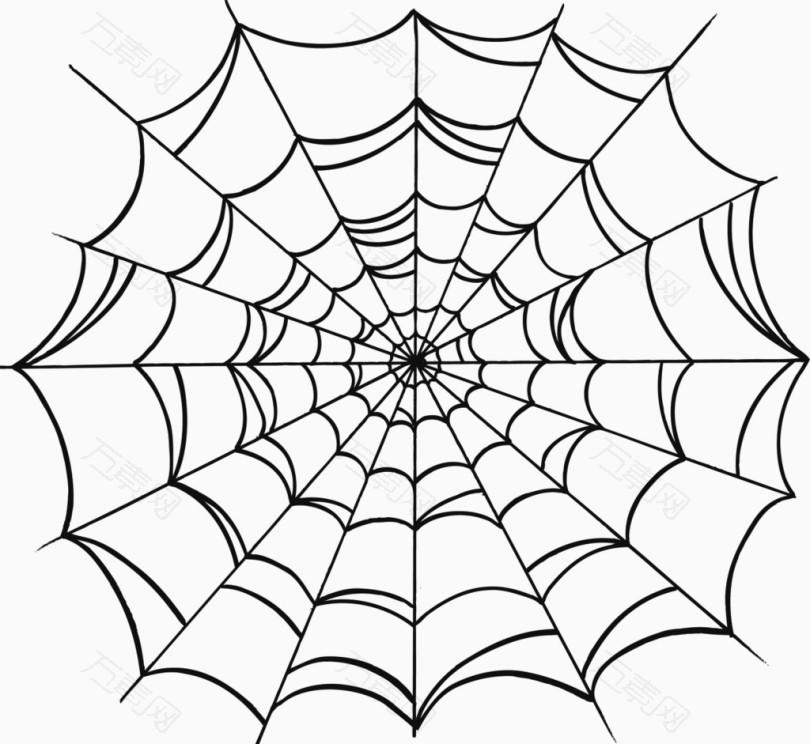 蜘蛛网图案卡通图片卡通手绘蜘蛛网