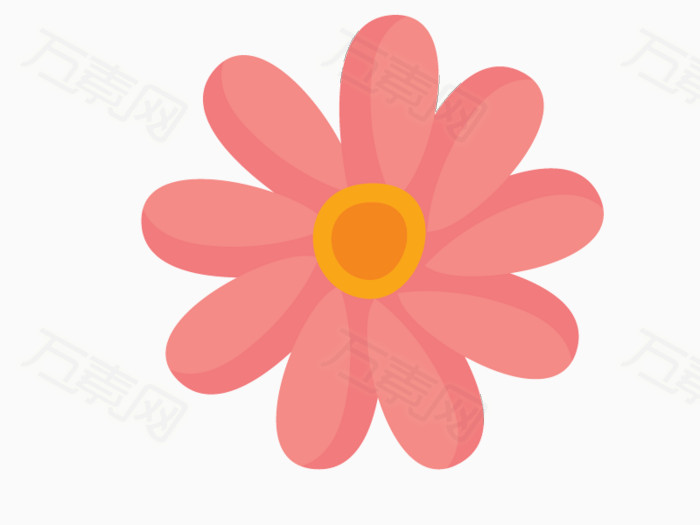 花朵春季卡通矢量素材