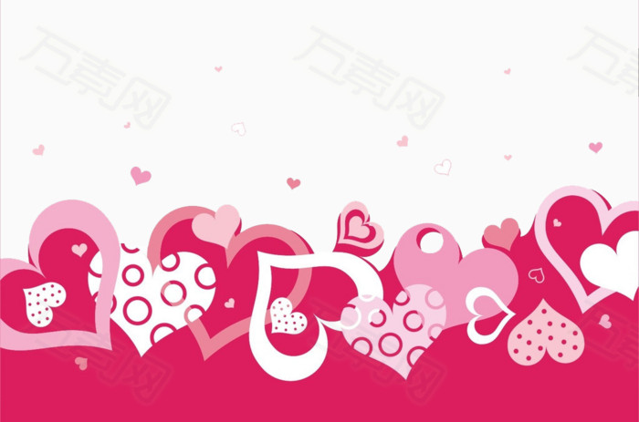 爱心边框装饰元素