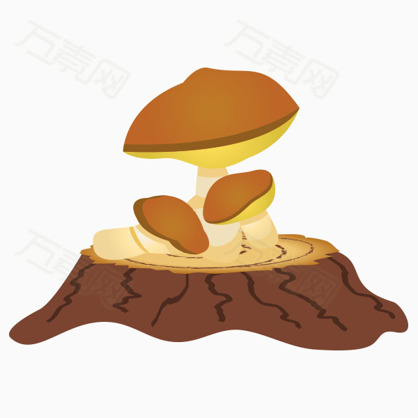 卡通手绘蘑菇