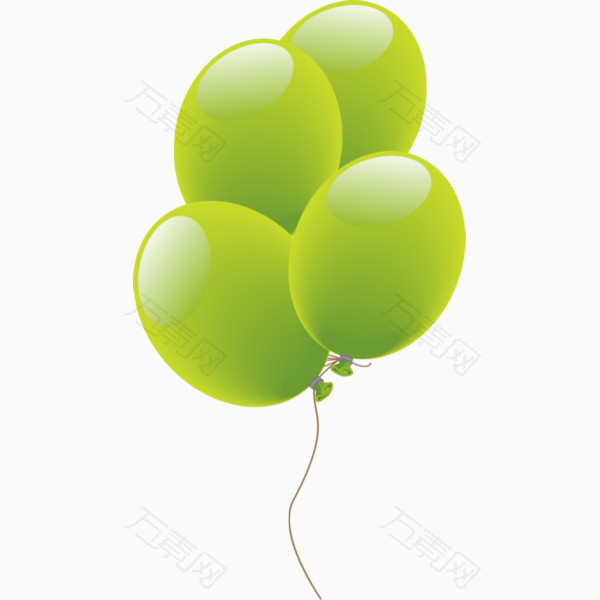 单个绿色气球图片图片