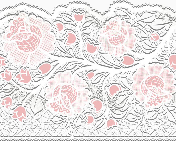 粉色蕾丝花纹花边背景