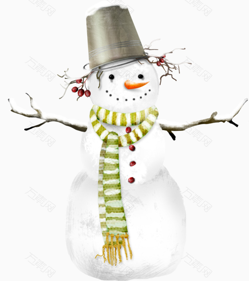 可爱雪人素材