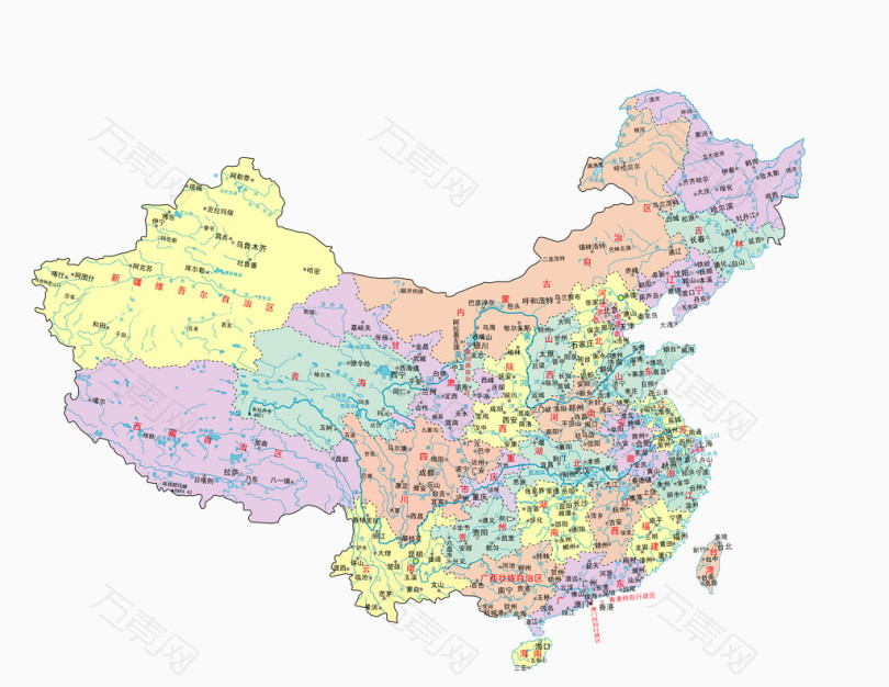 免抠元素 中国地图万素网提供中国地图装饰元素素材该素材体积1