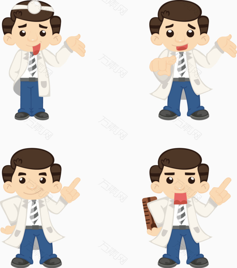 卡通医生元素
