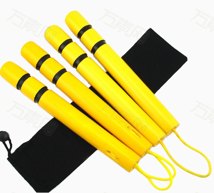 万素网 素材分类 两根黄色双节棍 2446     