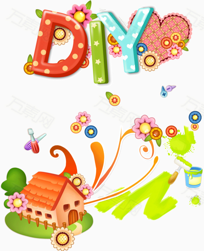 缤纷彩色绚丽背景diy