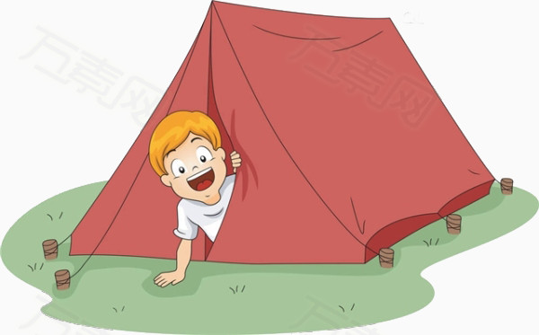 卡通帐篷素材图片免费下载_其他_万素网