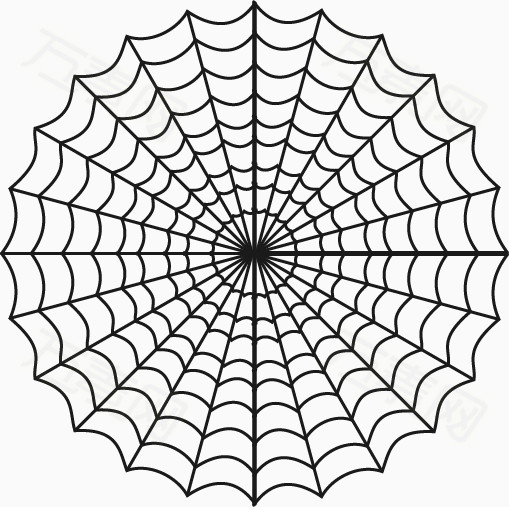矢量手绘蜘蛛网