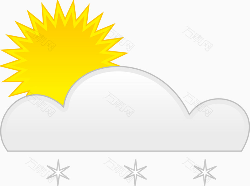太阳云朵雨水